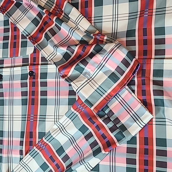 Free Style Western Boho Plaid Shirt NWT - Picture 12 of 13